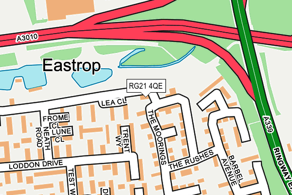 RG21 4QE map - OS OpenMap – Local (Ordnance Survey)
