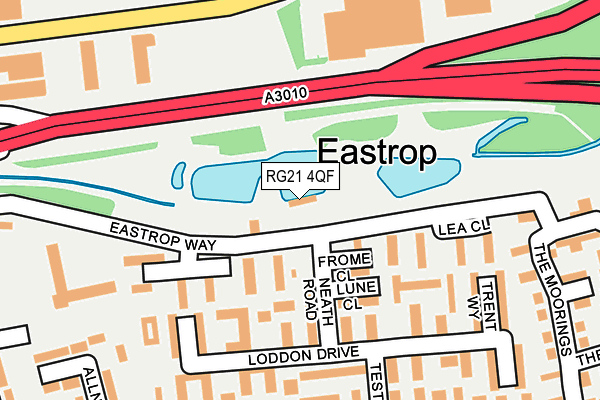 RG21 4QF map - OS OpenMap – Local (Ordnance Survey)