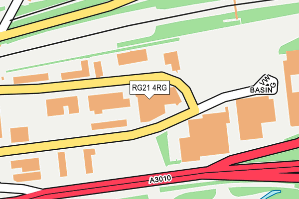 RG21 4RG map - OS OpenMap – Local (Ordnance Survey)