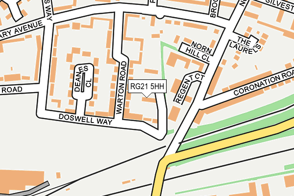 RG21 5HH map - OS OpenMap – Local (Ordnance Survey)