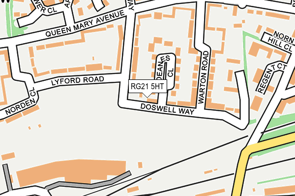 RG21 5HT map - OS OpenMap – Local (Ordnance Survey)