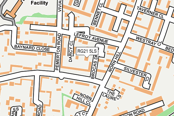 RG21 5LS map - OS OpenMap – Local (Ordnance Survey)