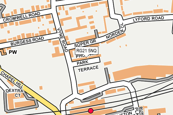 RG21 5NQ map - OS OpenMap – Local (Ordnance Survey)