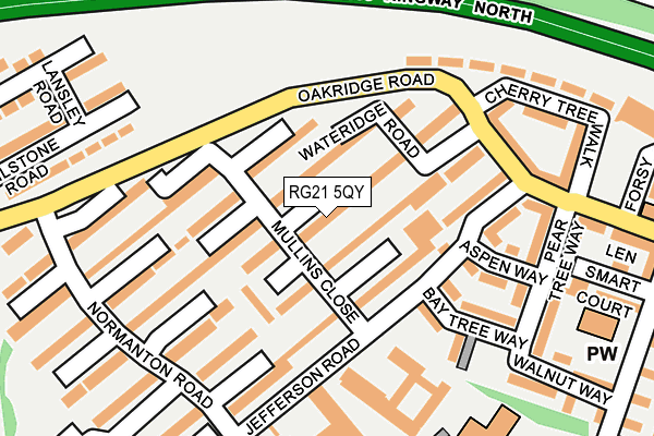 RG21 5QY map - OS OpenMap – Local (Ordnance Survey)