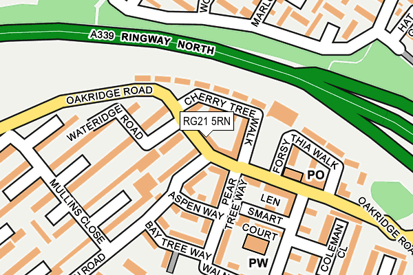 RG21 5RN map - OS OpenMap – Local (Ordnance Survey)