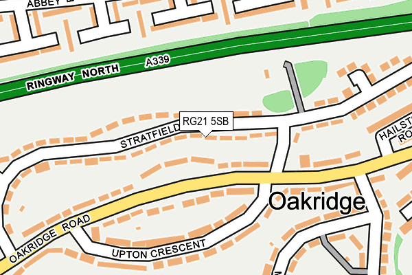 RG21 5SB map - OS OpenMap – Local (Ordnance Survey)