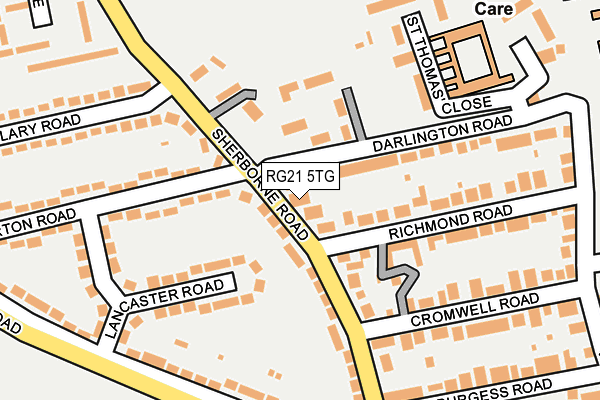 RG21 5TG map - OS OpenMap – Local (Ordnance Survey)