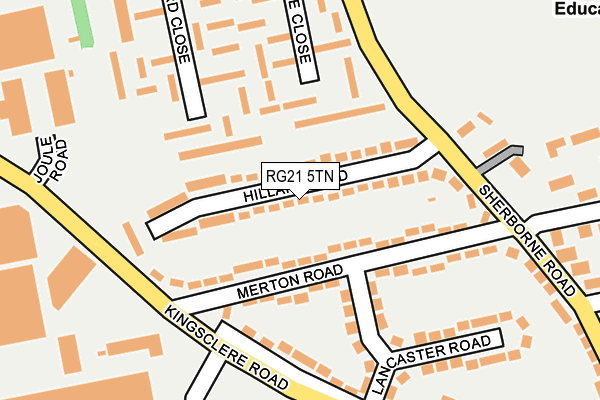 RG21 5TN map - OS OpenMap – Local (Ordnance Survey)