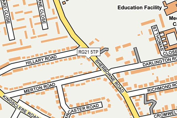 RG21 5TP map - OS OpenMap – Local (Ordnance Survey)