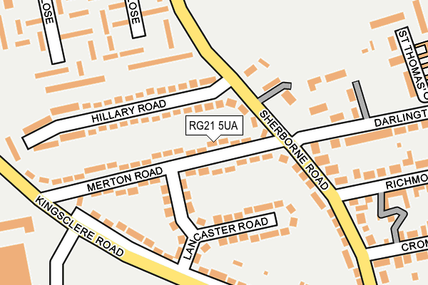 RG21 5UA map - OS OpenMap – Local (Ordnance Survey)