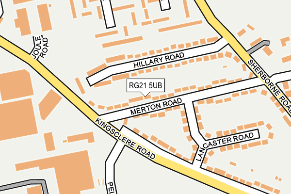 RG21 5UB map - OS OpenMap – Local (Ordnance Survey)