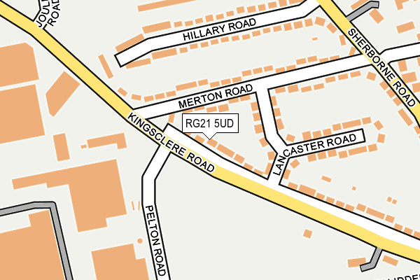 RG21 5UD map - OS OpenMap – Local (Ordnance Survey)