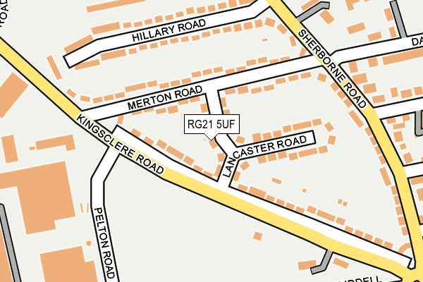 RG21 5UF map - OS OpenMap – Local (Ordnance Survey)