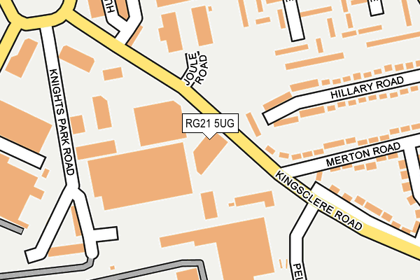 RG21 5UG map - OS OpenMap – Local (Ordnance Survey)