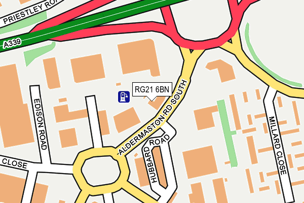 RG21 6BN map - OS OpenMap – Local (Ordnance Survey)