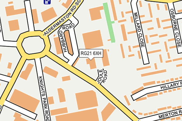 RG21 6XH map - OS OpenMap – Local (Ordnance Survey)