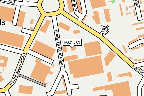 RG21 6XN map - OS OpenMap – Local (Ordnance Survey)