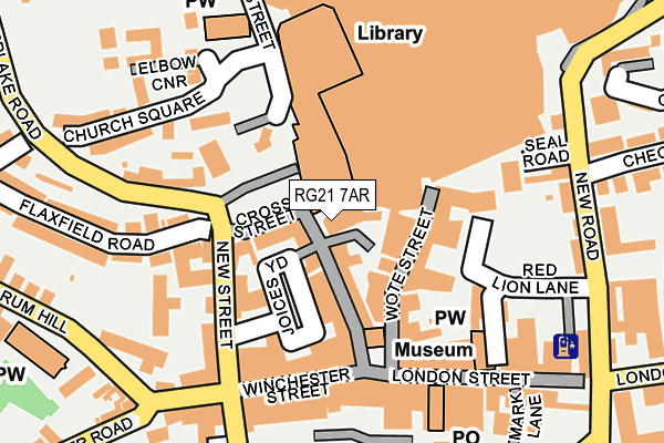 RG21 7AR map - OS OpenMap – Local (Ordnance Survey)