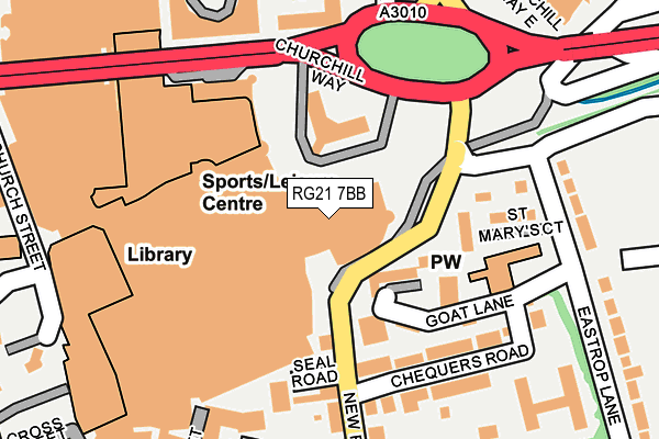 RG21 7BB map - OS OpenMap – Local (Ordnance Survey)