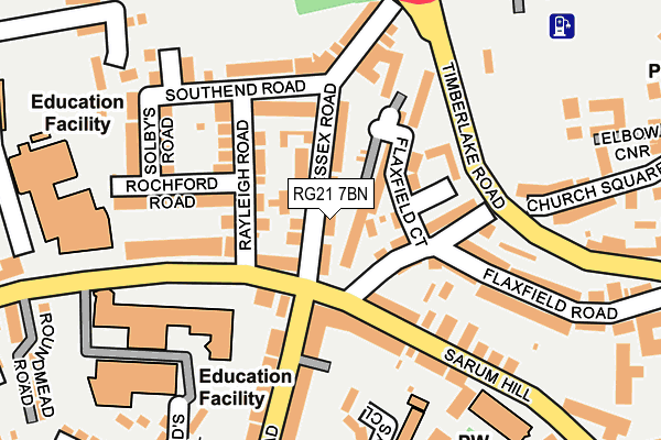 RG21 7BN map - OS OpenMap – Local (Ordnance Survey)