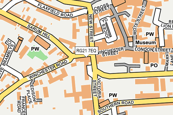 RG21 7EQ map - OS OpenMap – Local (Ordnance Survey)