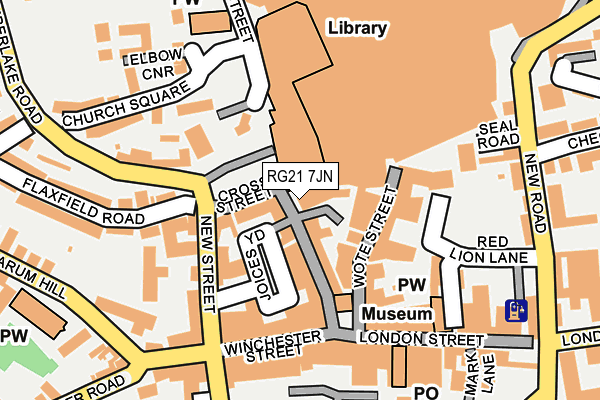 RG21 7JN map - OS OpenMap – Local (Ordnance Survey)
