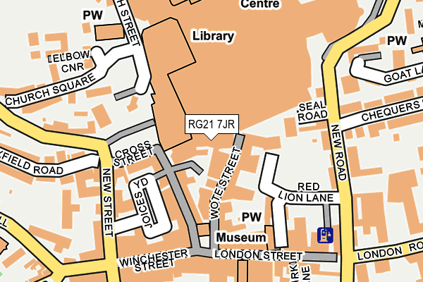 RG21 7JR map - OS OpenMap – Local (Ordnance Survey)