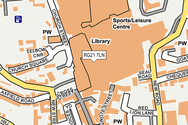RG21 7LN map - OS OpenMap – Local (Ordnance Survey)