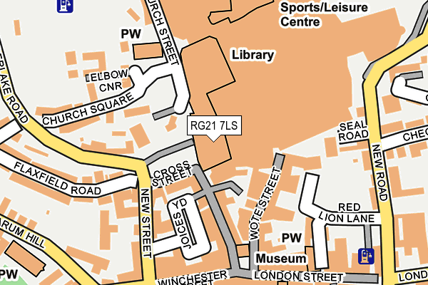 RG21 7LS map - OS OpenMap – Local (Ordnance Survey)