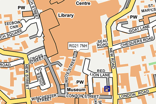RG21 7NH map - OS OpenMap – Local (Ordnance Survey)