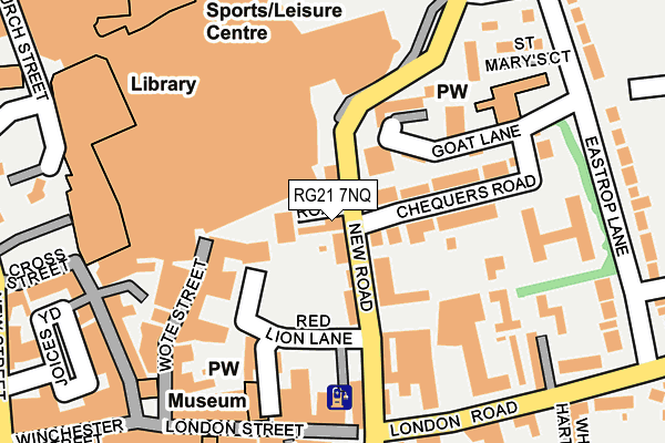 RG21 7NQ map - OS OpenMap – Local (Ordnance Survey)