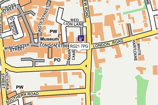 RG21 7PG map - OS OpenMap – Local (Ordnance Survey)