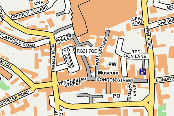 RG21 7QE map - OS OpenMap – Local (Ordnance Survey)