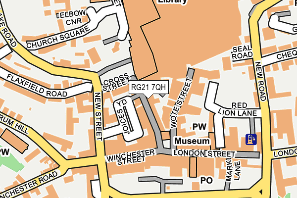 RG21 7QH map - OS OpenMap – Local (Ordnance Survey)