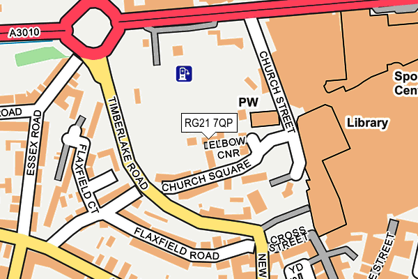 RG21 7QP map - OS OpenMap – Local (Ordnance Survey)