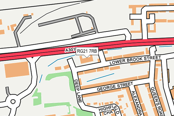 RG21 7RB map - OS OpenMap – Local (Ordnance Survey)