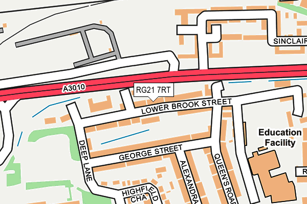 RG21 7RT map - OS OpenMap – Local (Ordnance Survey)