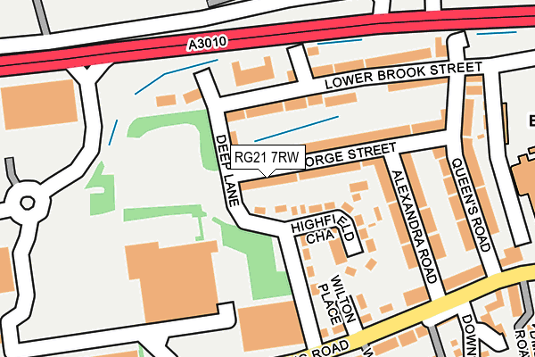 RG21 7RW map - OS OpenMap – Local (Ordnance Survey)