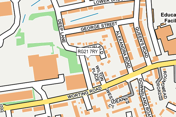 RG21 7RY map - OS OpenMap – Local (Ordnance Survey)