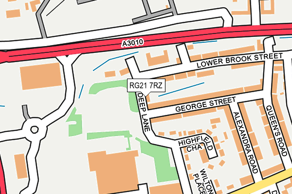 RG21 7RZ map - OS OpenMap – Local (Ordnance Survey)