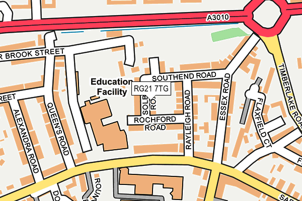 RG21 7TG map - OS OpenMap – Local (Ordnance Survey)