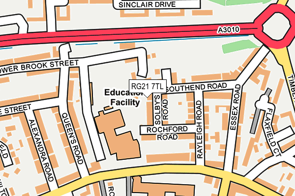 RG21 7TL map - OS OpenMap – Local (Ordnance Survey)