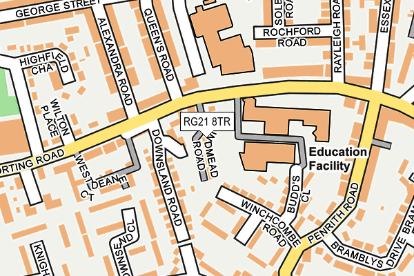 RG21 8TR map - OS OpenMap – Local (Ordnance Survey)