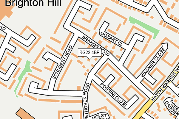 RG22 4BP map - OS OpenMap – Local (Ordnance Survey)