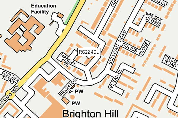 RG22 4DL map - OS OpenMap – Local (Ordnance Survey)