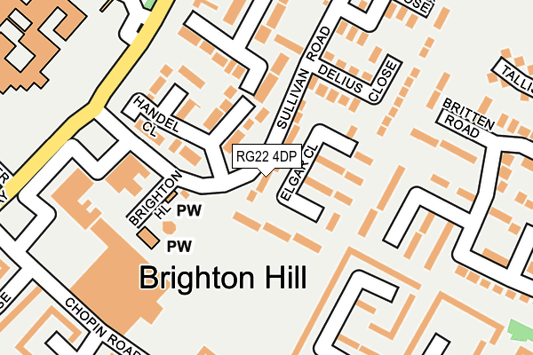 RG22 4DP map - OS OpenMap – Local (Ordnance Survey)