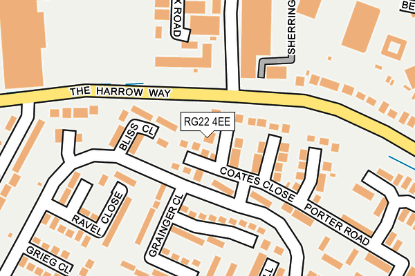 RG22 4EE map - OS OpenMap – Local (Ordnance Survey)