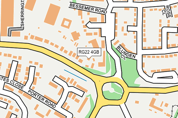 RG22 4GB map - OS OpenMap – Local (Ordnance Survey)