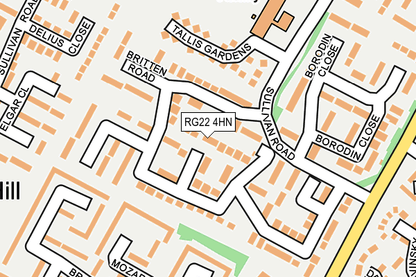 RG22 4HN map - OS OpenMap – Local (Ordnance Survey)