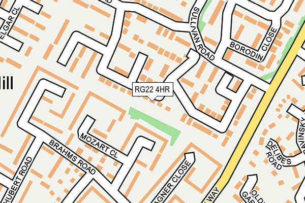 RG22 4HR map - OS OpenMap – Local (Ordnance Survey)